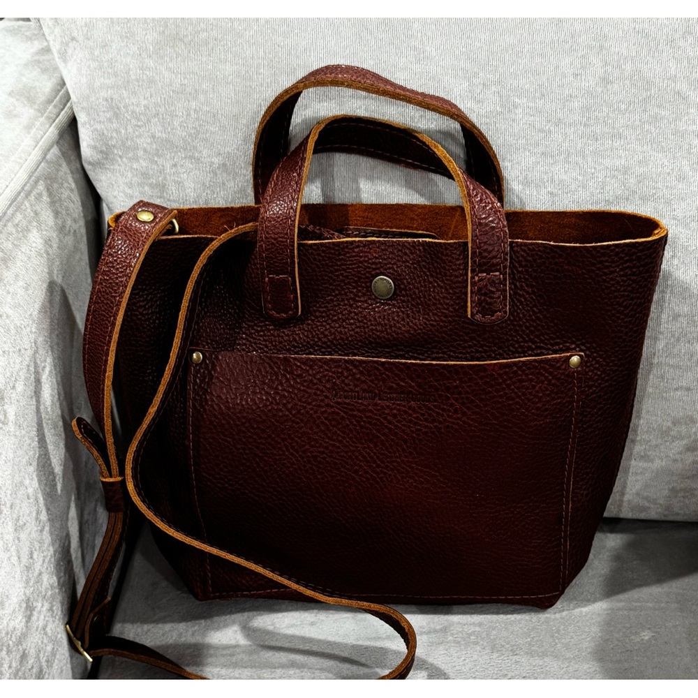 Portland Leather Goods Mini Crossbody Tote Bag